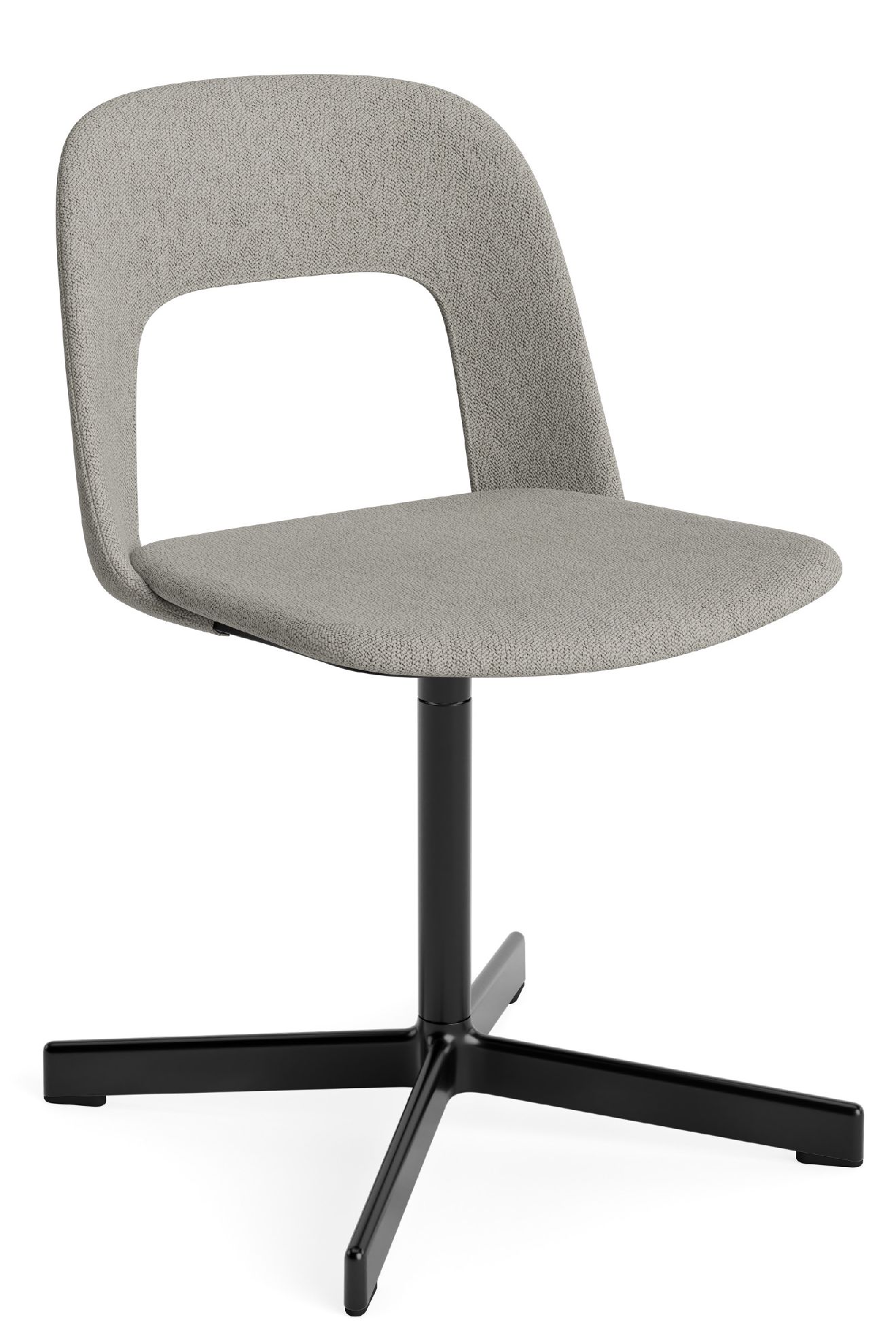 Layout Side Chair 134 stoel met vierpotig draaivoet van Hay