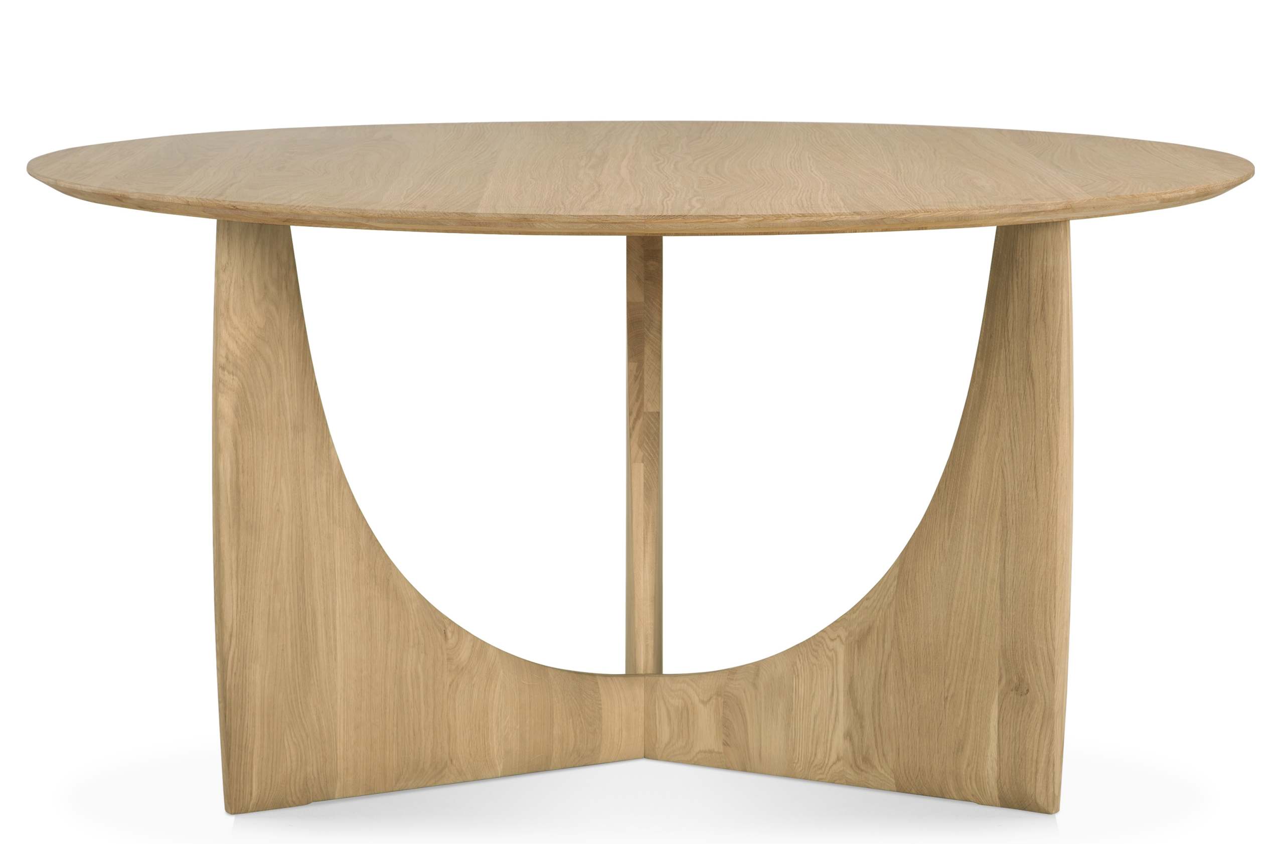 Geometric Dining Table Esstisch rund von Ethnicraft aus Eichenholz, moderne Esszimmermöbel für stilvolles Wohnen.