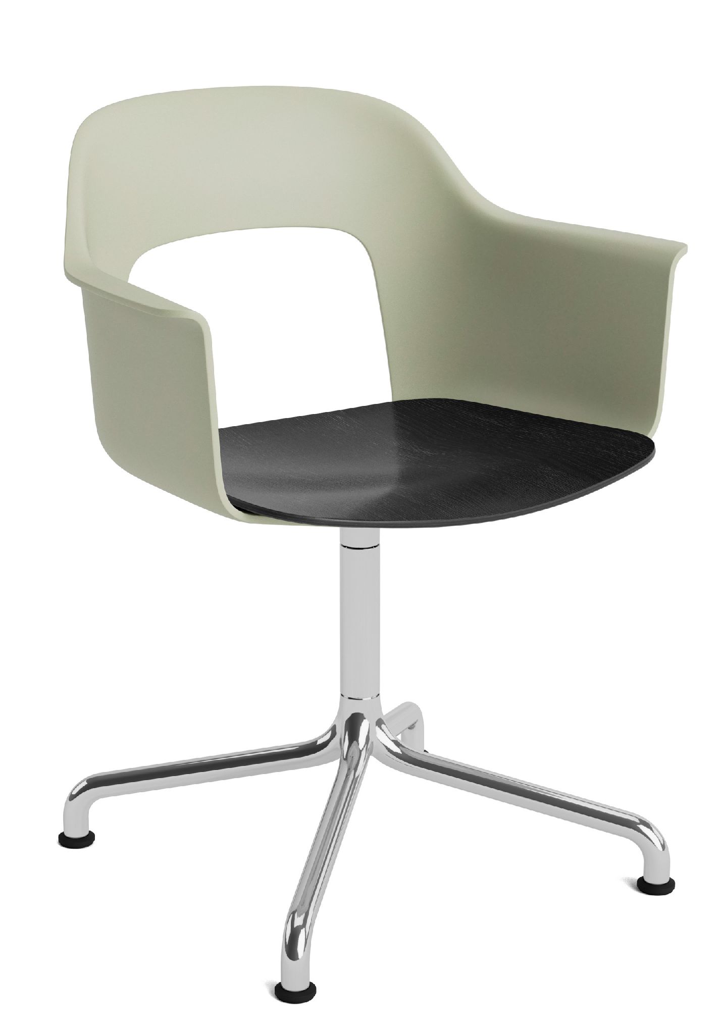 Layout Armchair 252 Fauteuil met 4-sterrenvoet, draaivoet met gebogen kruis Hay