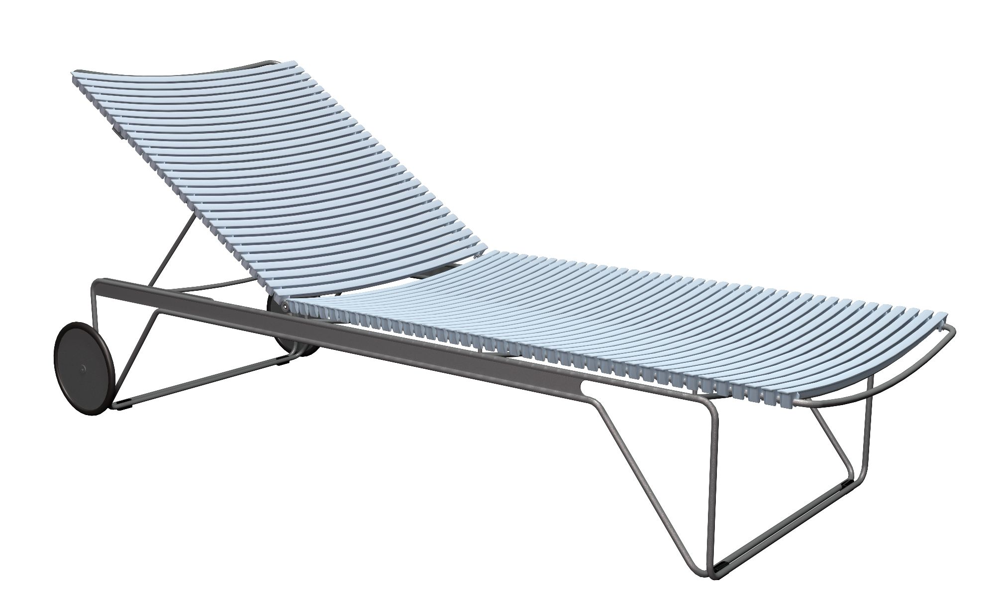 Click verstelbare chaise longue voor buiten Houe