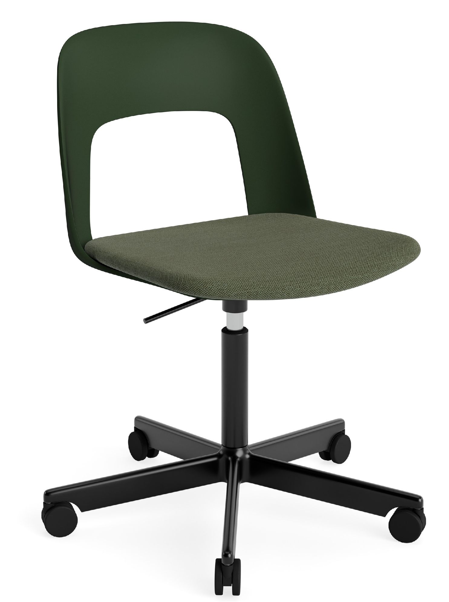 Layout Side Chair 143 stoel met vijfpoot en draaivoet van Hay