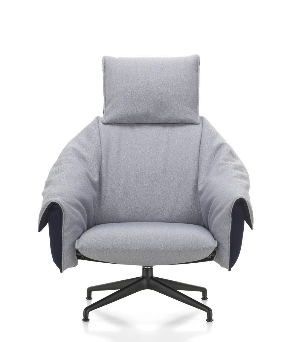 Bascule-fauteuil met hoge rugleuning van Vitra