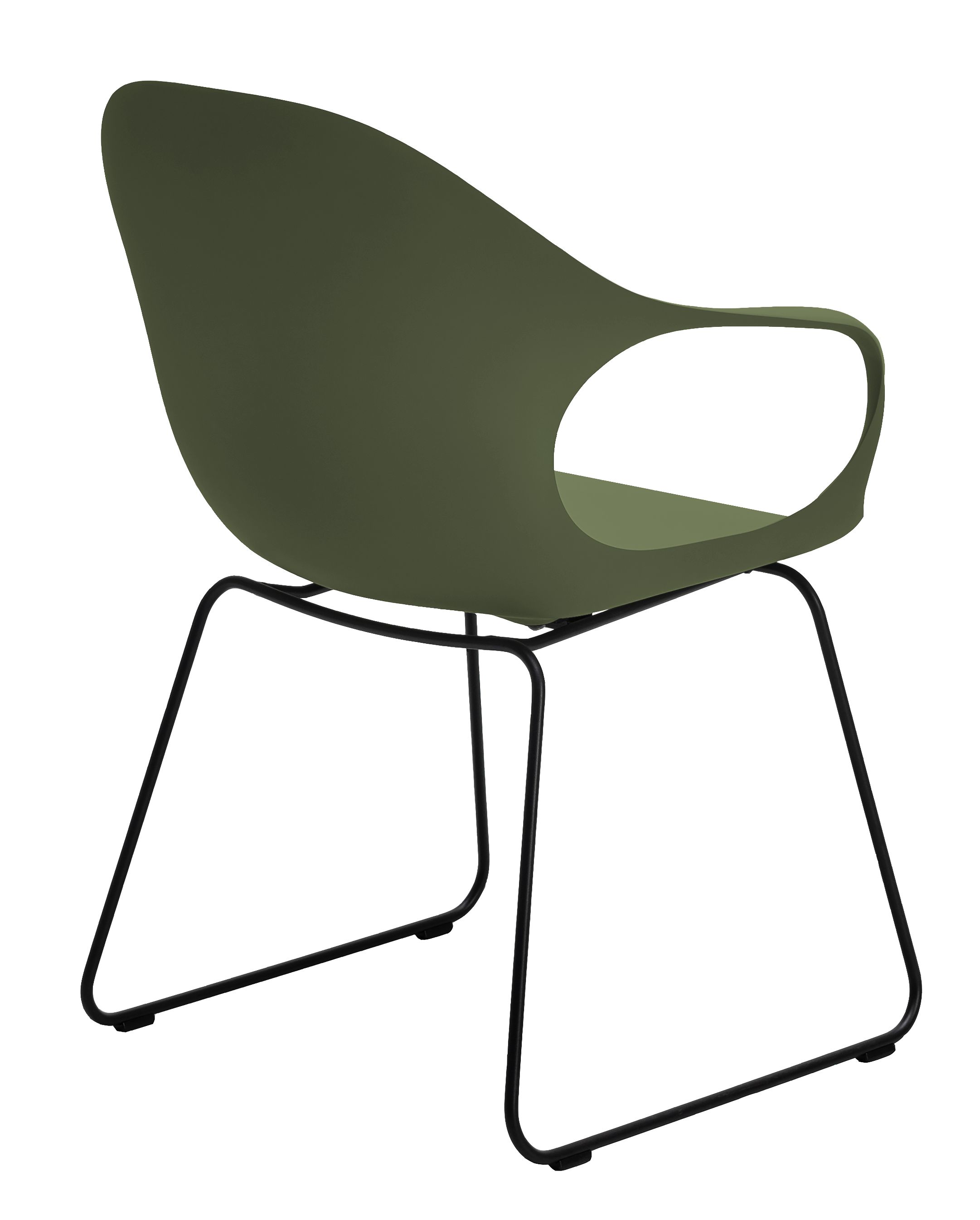 Elephantino fauteuil met sledepoten van KRISTALIA