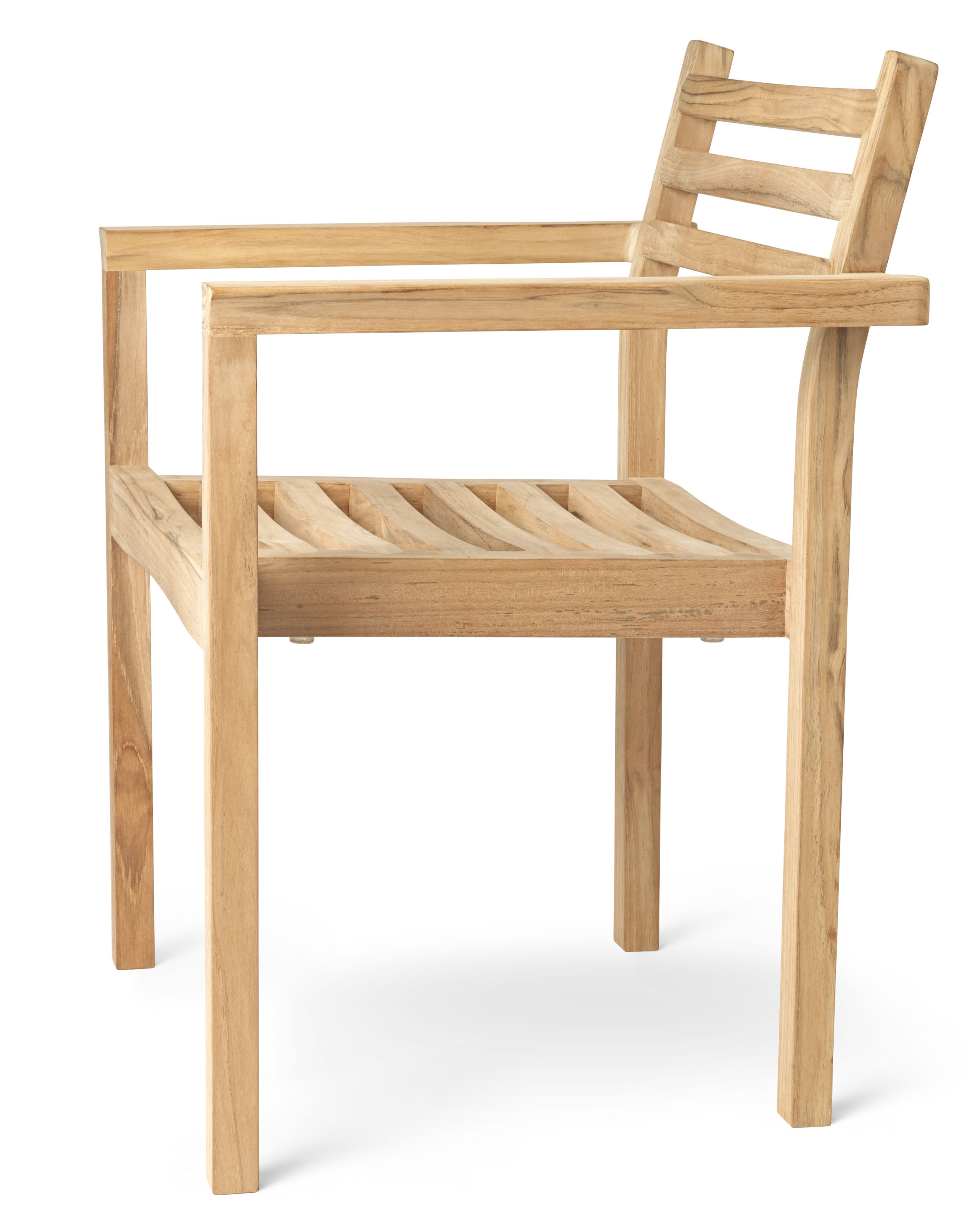AH502 Armlehnstuhl Teak von Carl Hansen & Søn für den Garten oder die Terrasse.
