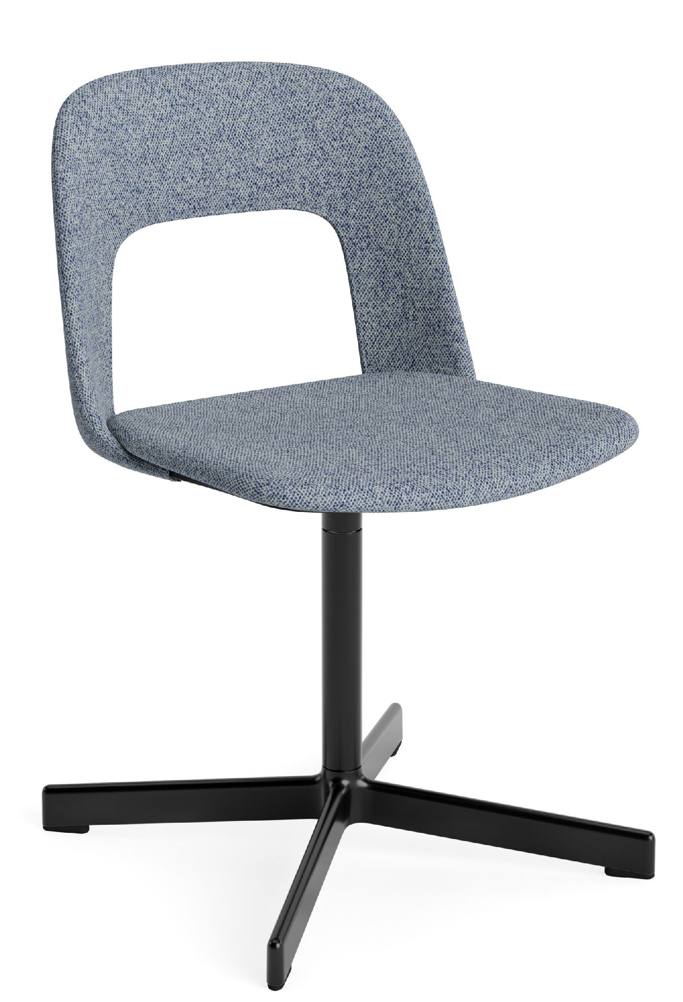 Layout Side Chair 134 stoel met vierpotig draaivoet van Hay