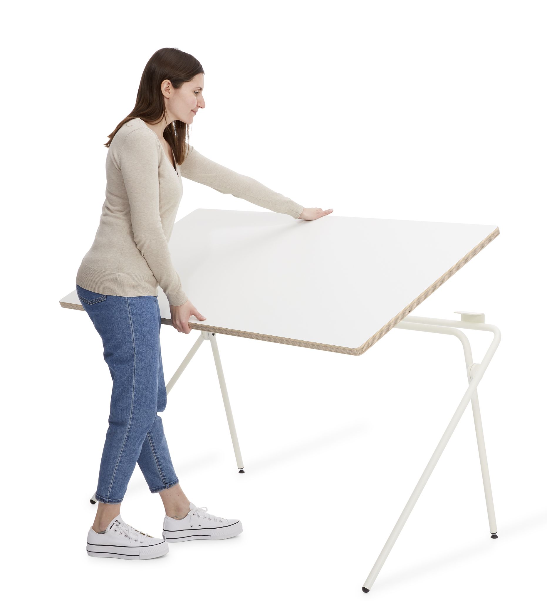 Plato opklapbaar secretaire / bureau van Müller Möbelwerkstätten