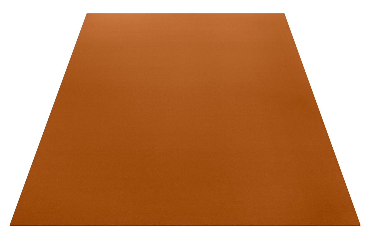 Rechteckiger, ockerfarbener Teppich von Hey-Sign aus Wollfilz, ideal für Wohnzimmer und Schlafzimmer.