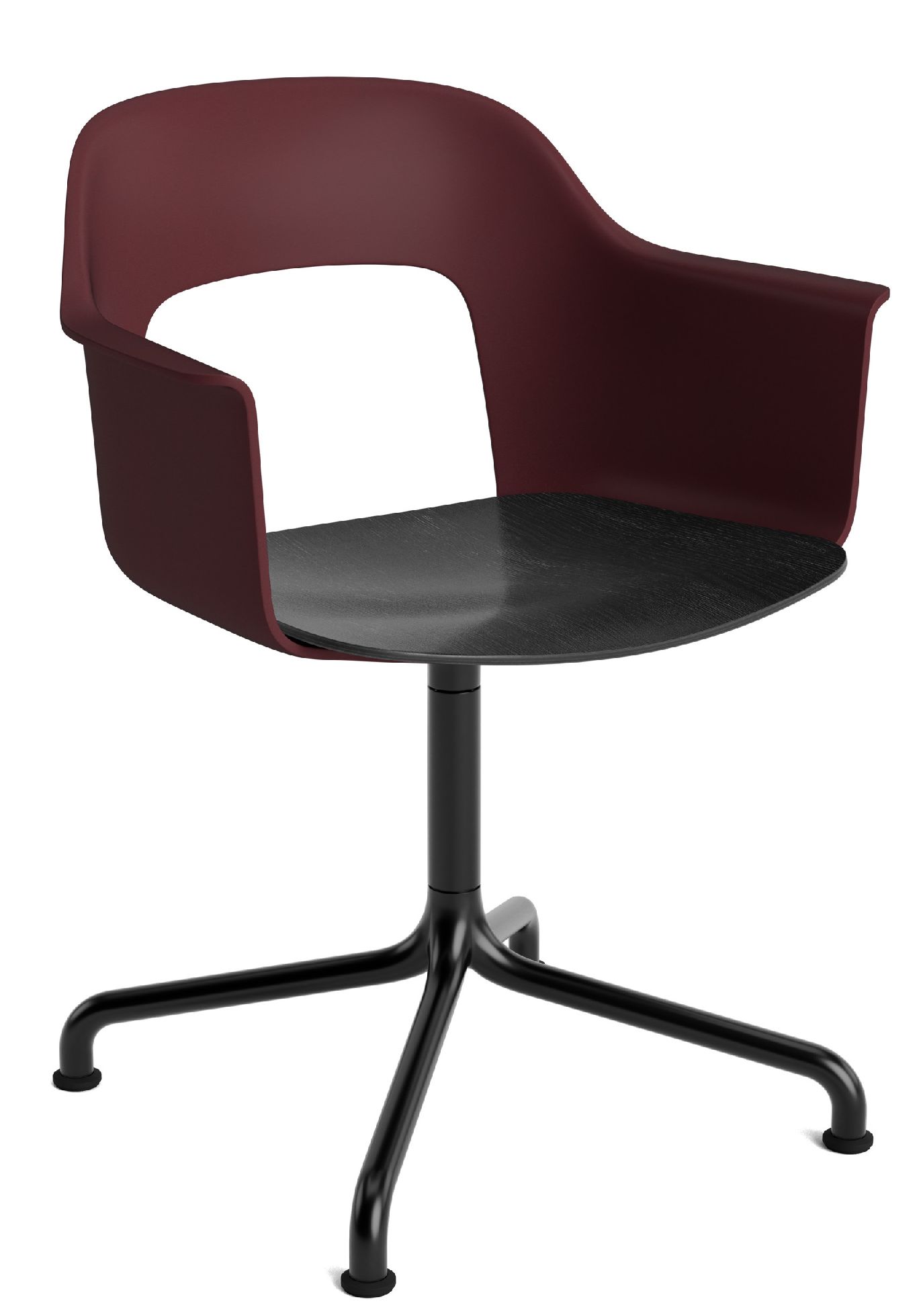 Layout Armchair 252 Fauteuil met 4-sterrenvoet, draaivoet met gebogen kruis Hay