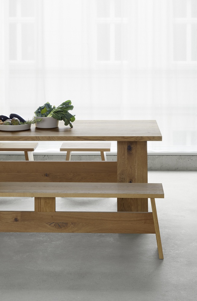 DC01 Fayland-tafel, eikenhout, geolied, e15