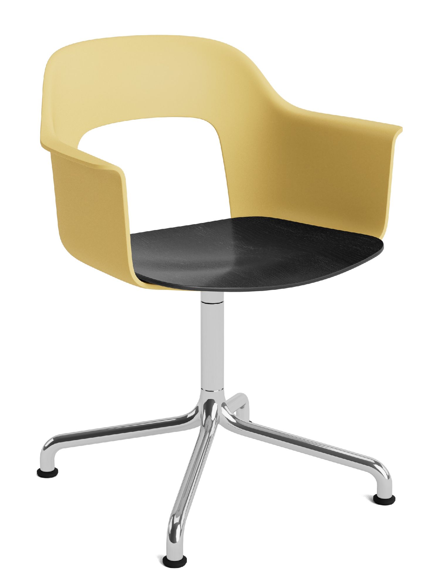 Layout Armchair 252 Fauteuil met 4-sterrenvoet, draaivoet met gebogen kruis Hay