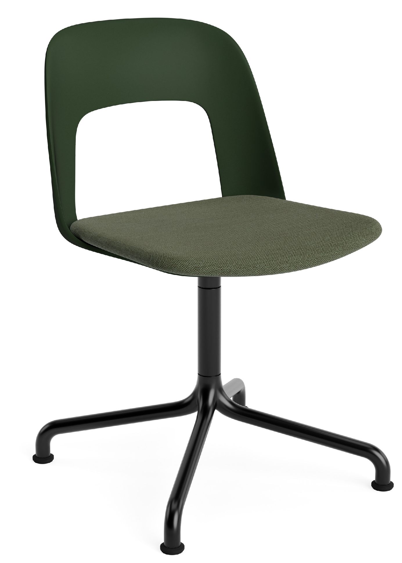 Layout Side Chair 153 draaistoel met vier poten van Hay