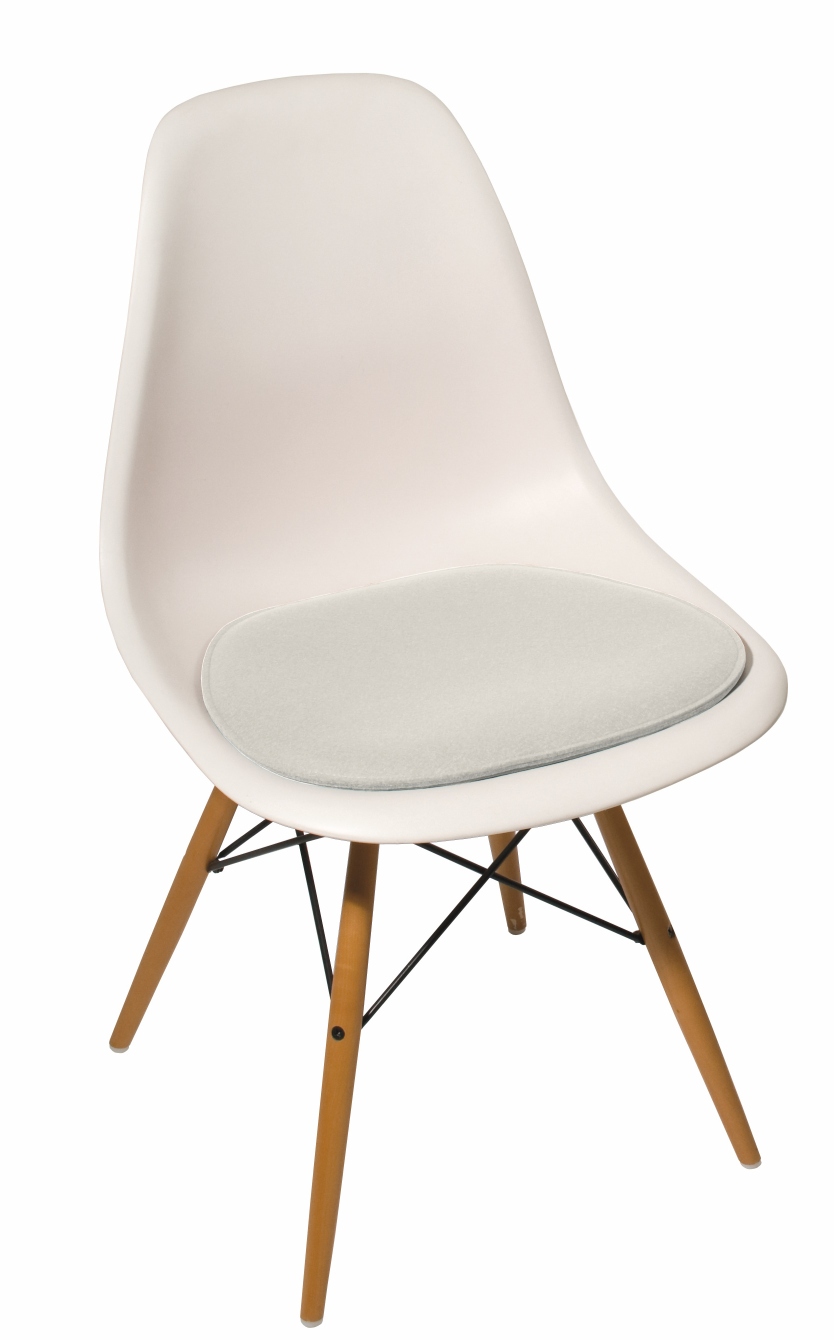 Zitkussen Eames Side Chair DSR, DSW, DSX Parkhaus Berlin gebroken wit / 5 mm wolvilt