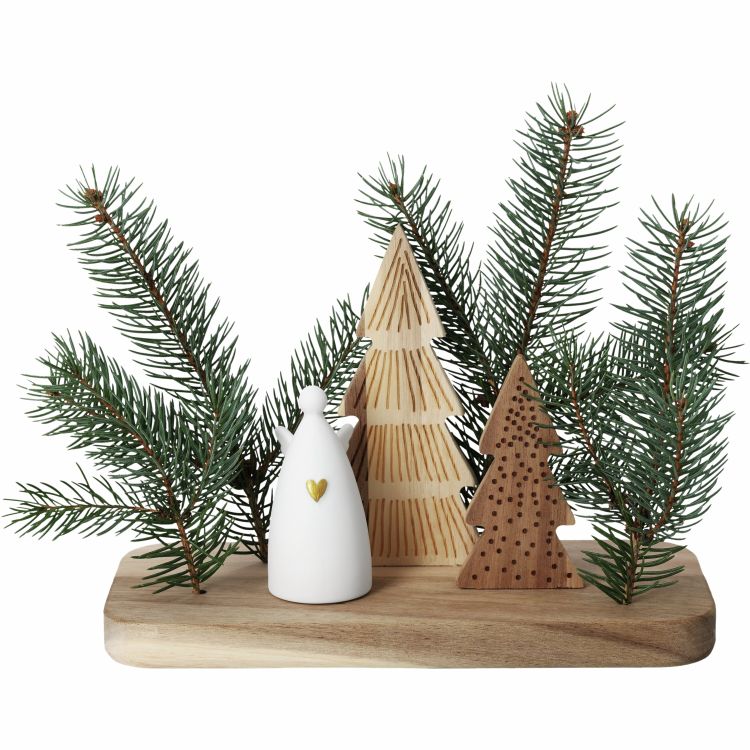 Kersttafereel, engelen, wielen