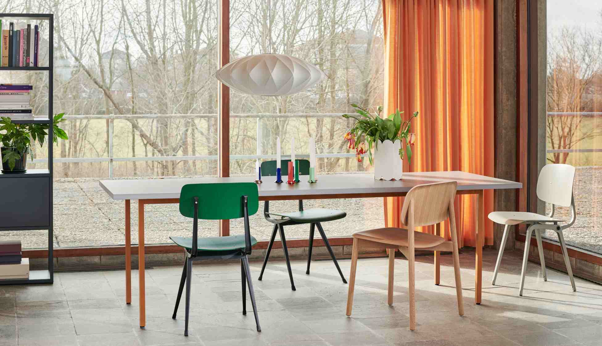 Tafel in twee kleuren, lengte 200 cm, Hay  
