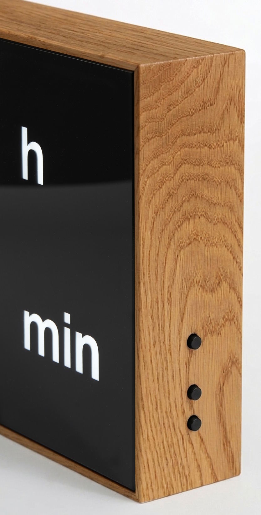 Digitale klok met LED-verlichting / Tafelklok / Wandklok / Houten eiken Albert Clock