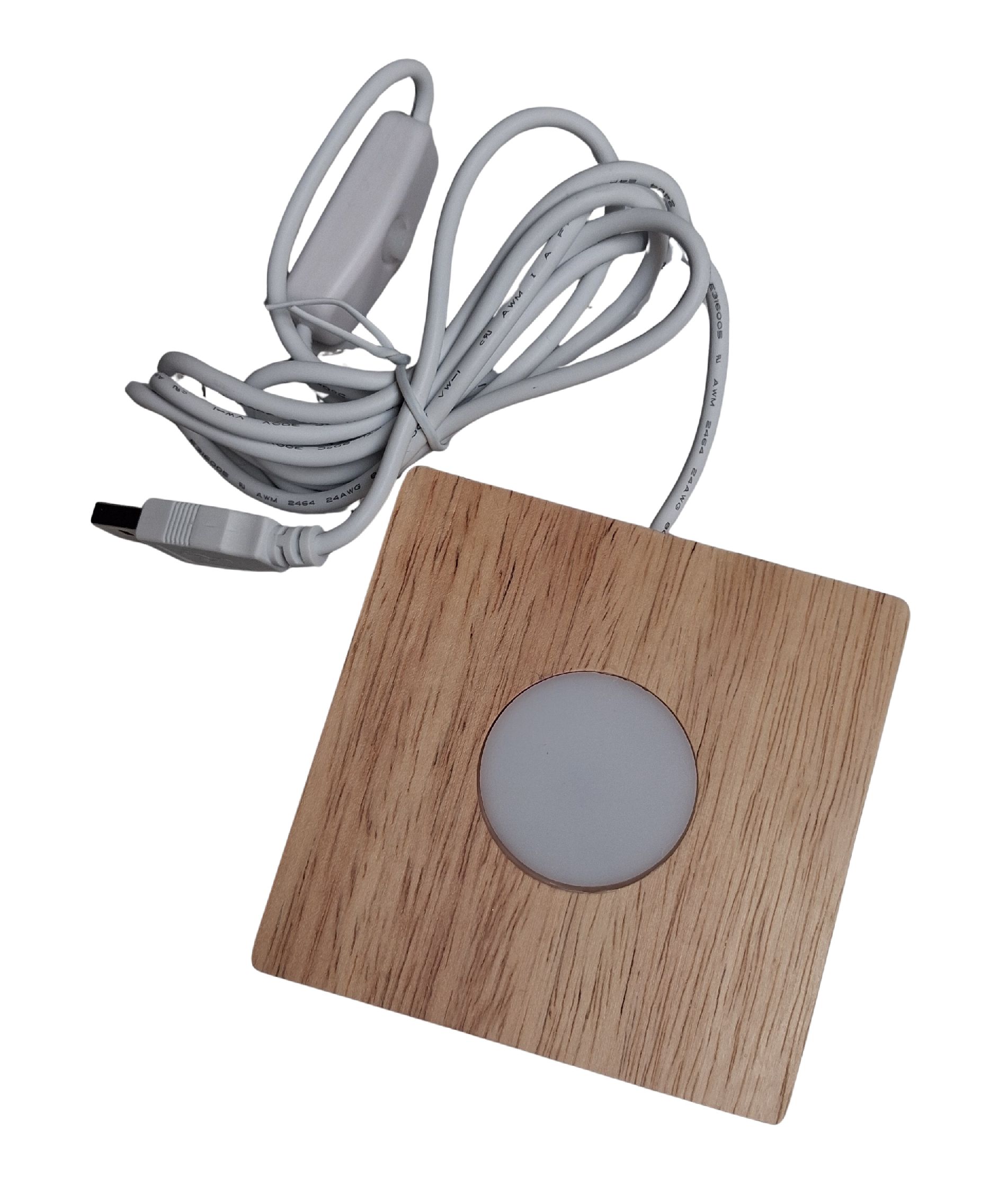 Houten LED-voet (1 stuk) voor poëzielichtjes lichthuisjes en lichttassen met Räder