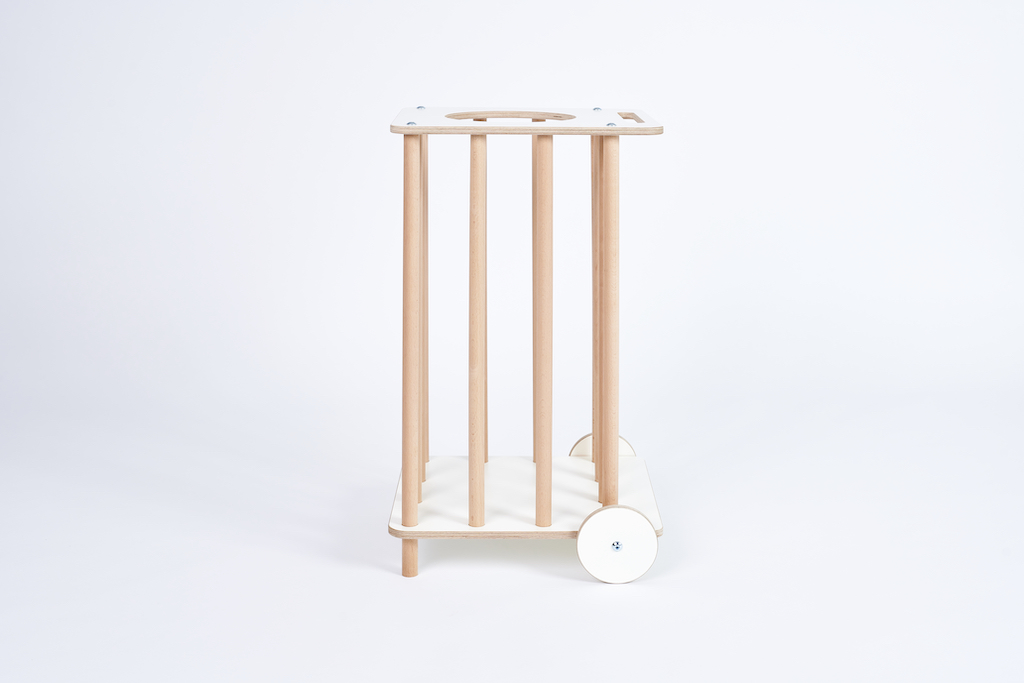 Tojo Kids Zoo Plüschtierkarren aus Holz, Spielzeugwagen für Kinderzimmer, Aufbewahrung für Kuscheltiere.