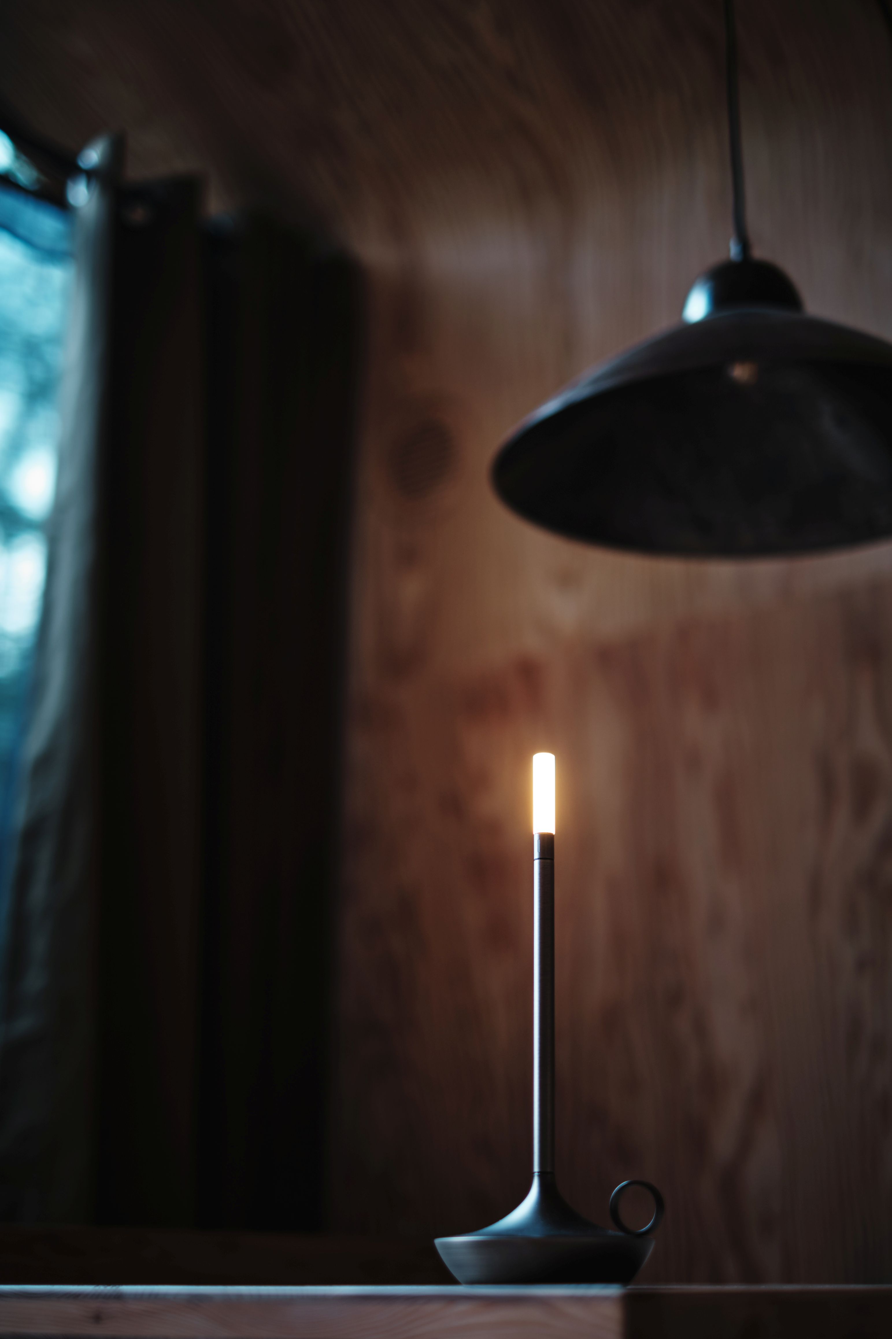 Wick draagbare acculamp / tafellamp met USB, Graypants-kleur