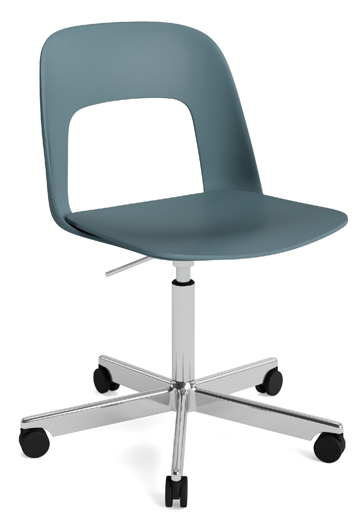 Layout Side Chair 141 stoel met vijfpotig draaivoet van Hay