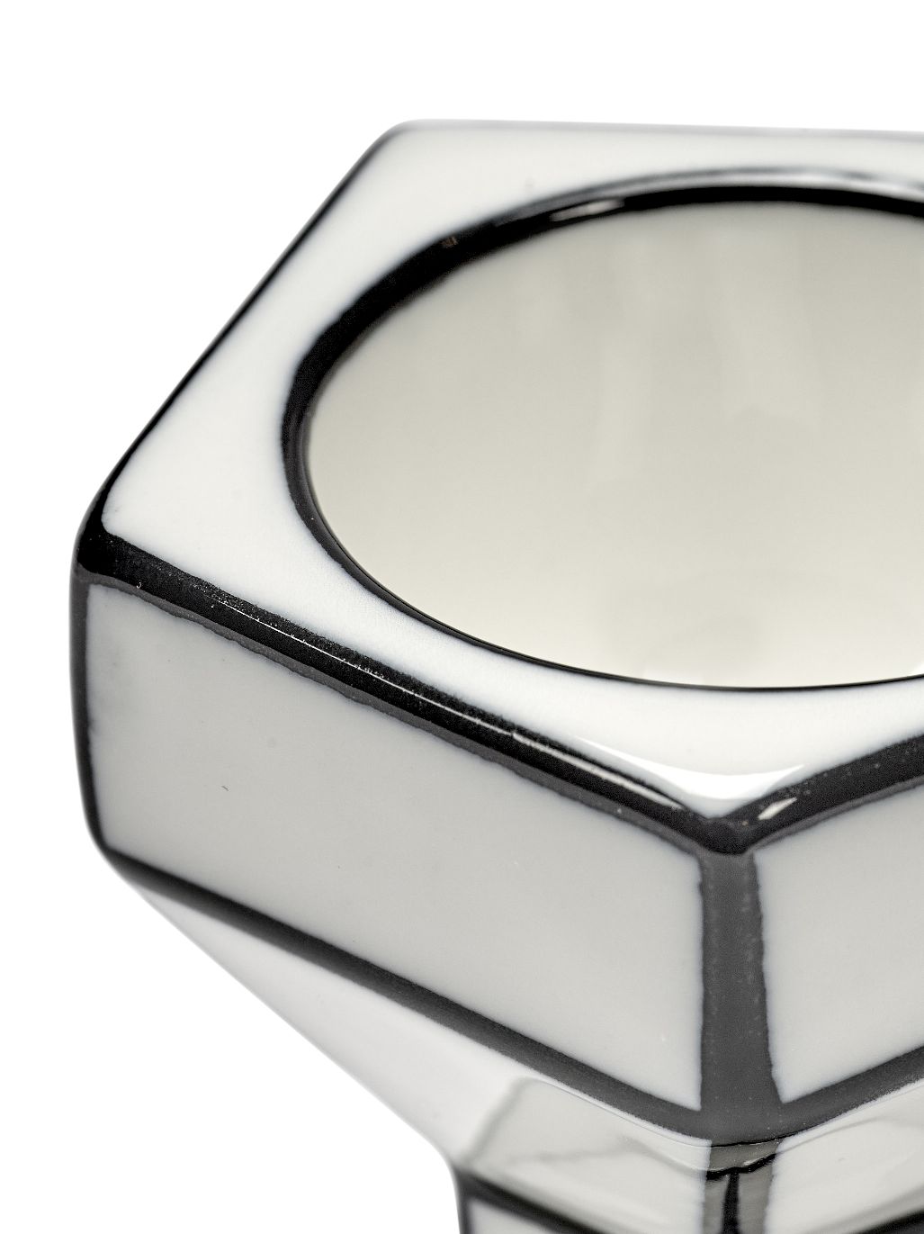 Serax Witte/Zwarte Eiercups Carte Blanche   