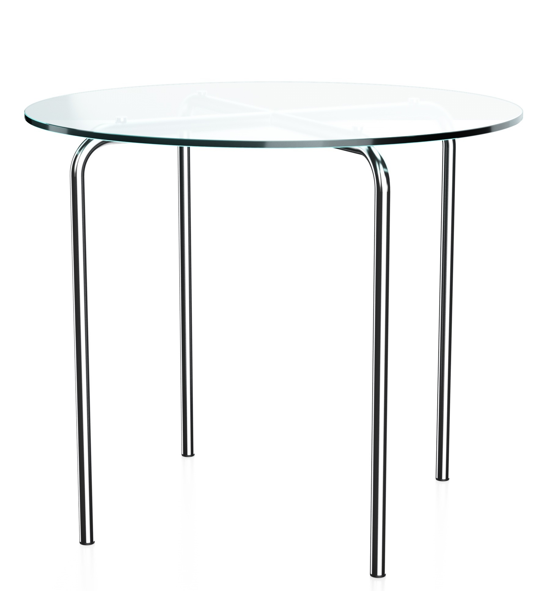 MR 515 Bijzettafel H60 cm Glazen blad Thonet UNIEK EXEMPLAAR