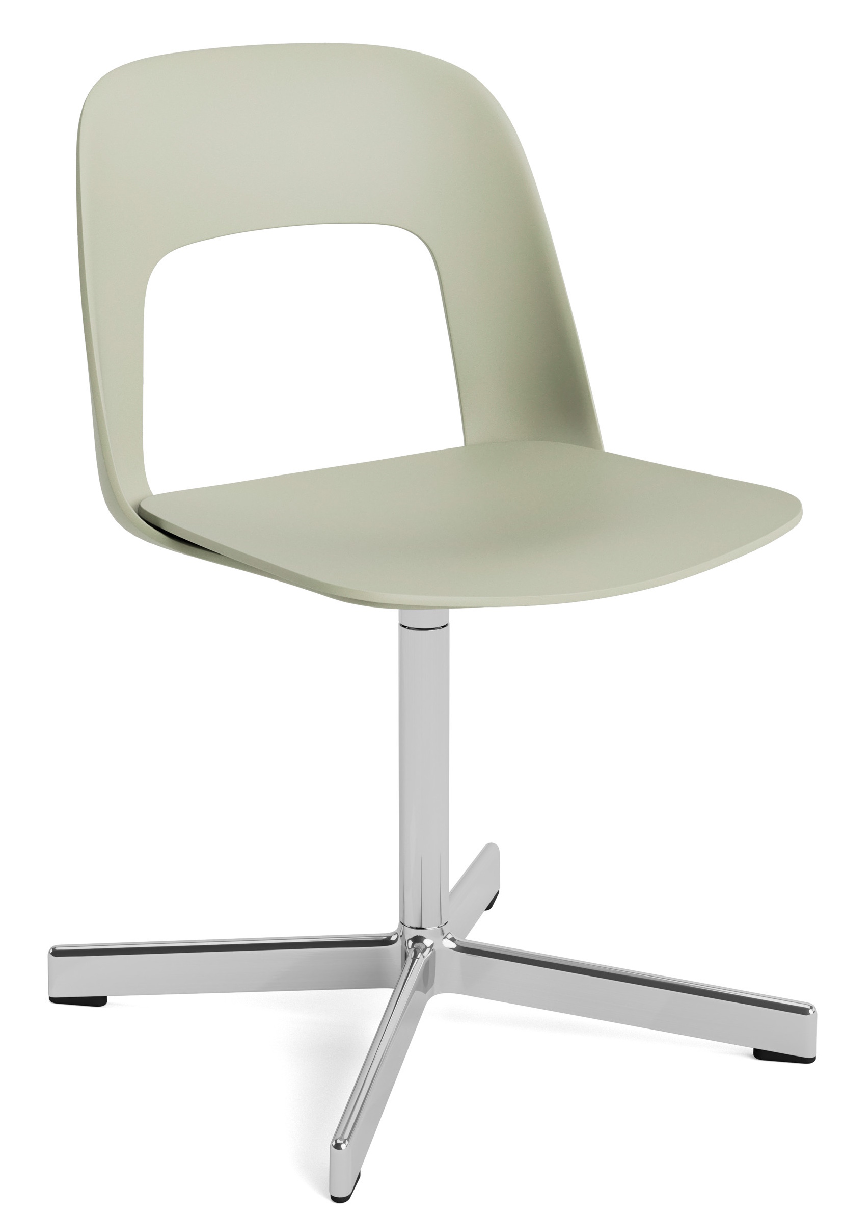 Layout Side Chair 131 stoel met vierpotig draaivoet van Hay