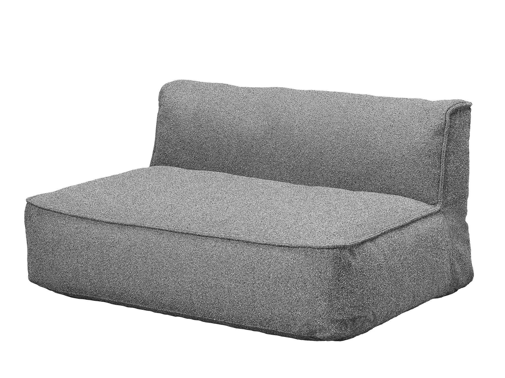 Grauer Blomus Grow Outdoor Sessel, 2-Sitzer Modul für Garten und Terrasse.