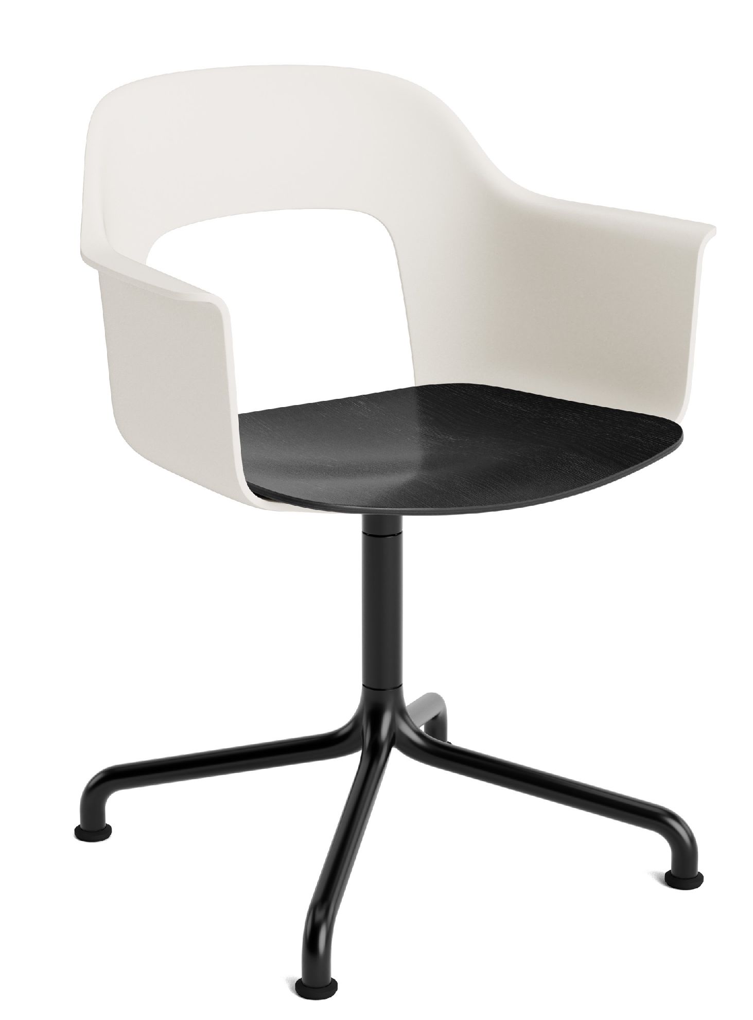 Layout Armchair 252 Fauteuil met 4-sterrenvoet, draaivoet met gebogen kruis Hay