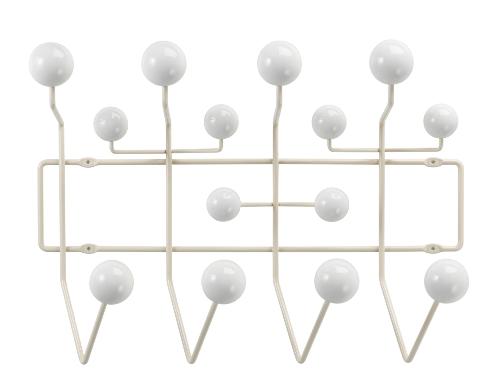 Eames Hang it all kapstok Warmwit Vitra