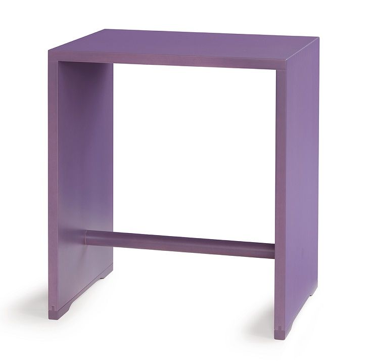 Ulmer Hocker Max Bill LIMITED EDITION wb form in Lila, multifunktional als Sitzmöbel oder Beistelltisch.