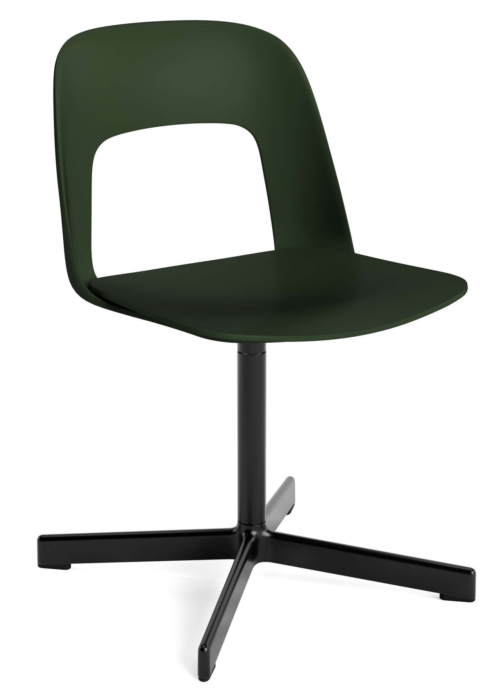 Layout Side Chair 131 stoel met vierpotig draaivoet van Hay