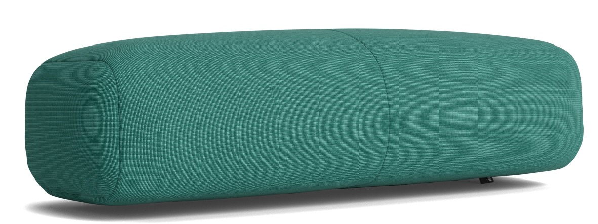 Nahaufnahme des türkisfarbenen Cushion Kissens für das Quilton Lift Daybed von Hay, modernes Design.