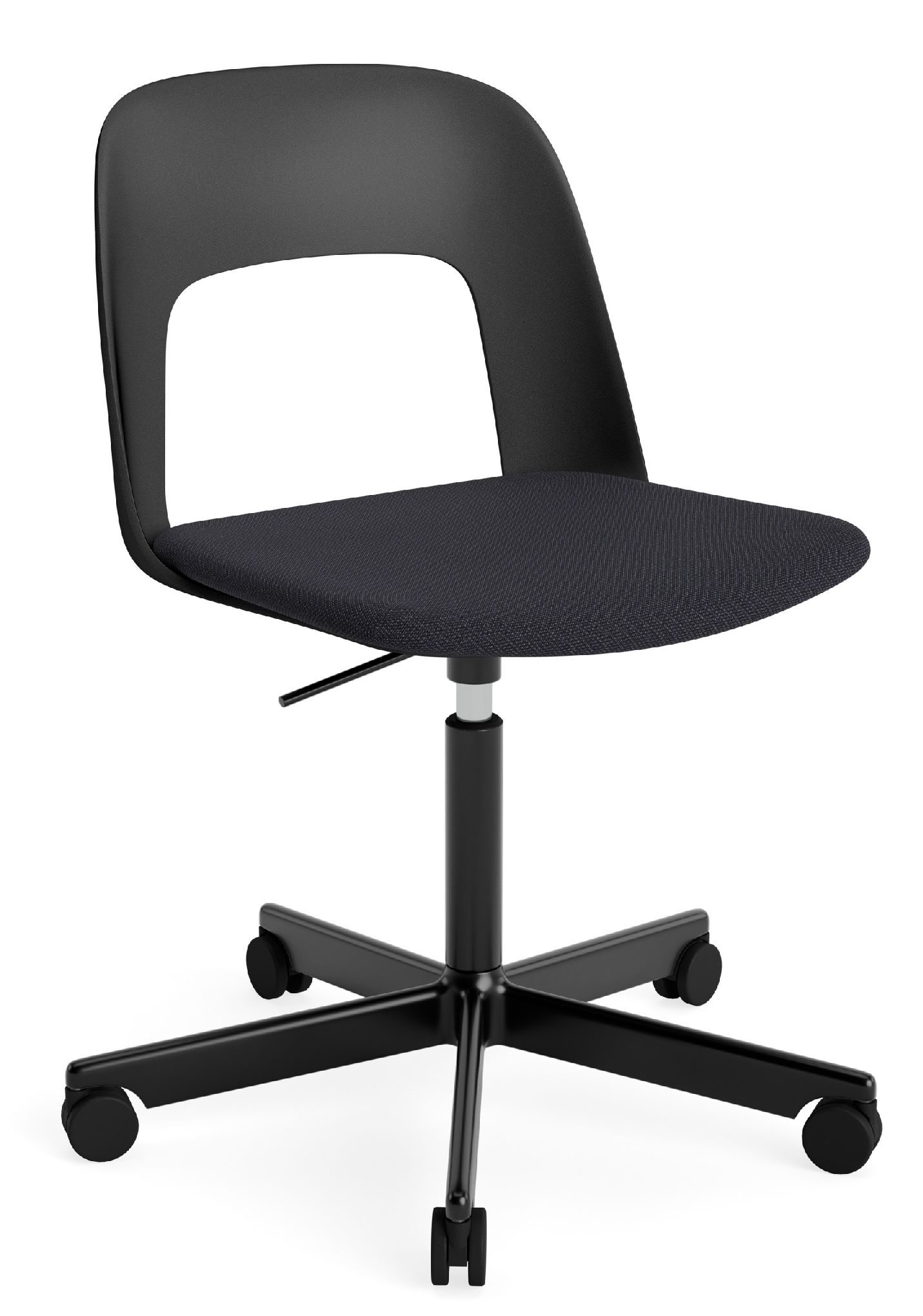 Layout Side Chair 143 stoel met vijfpoot en draaivoet van Hay