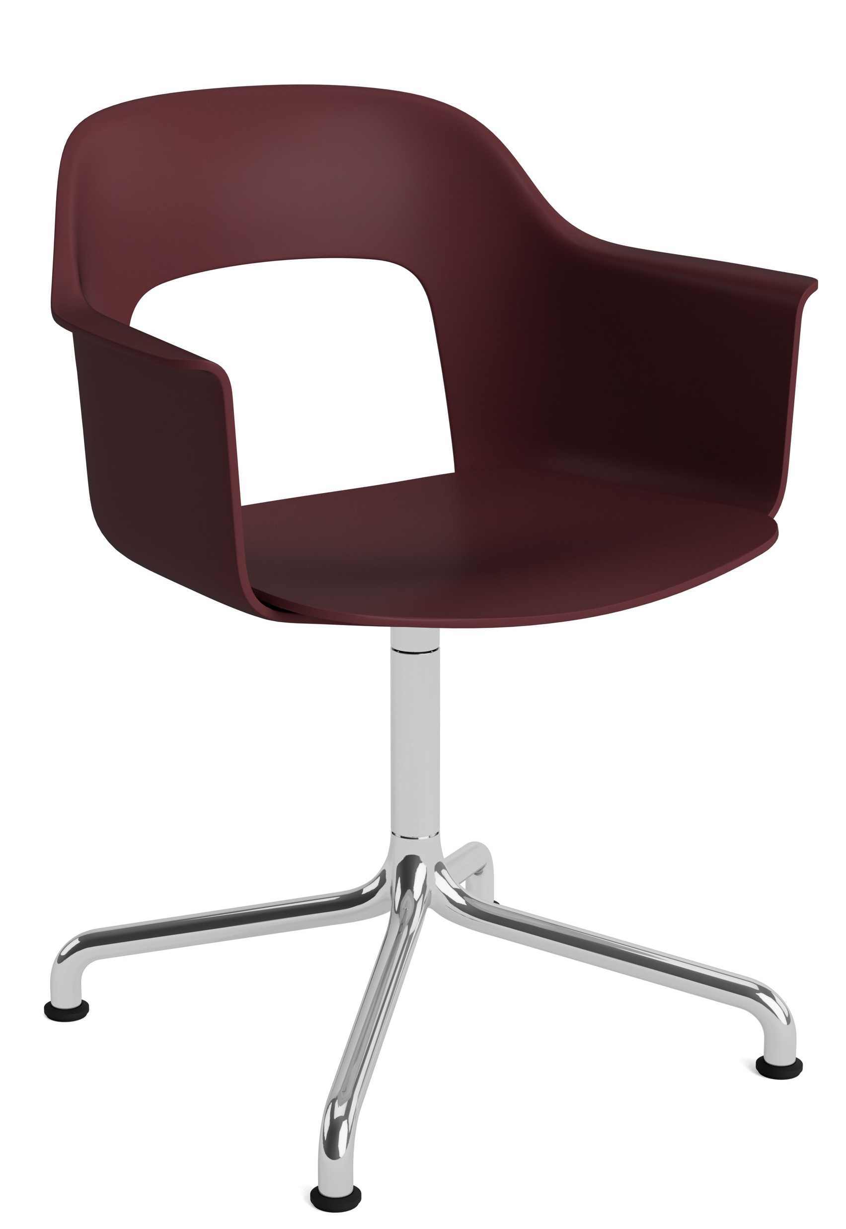 Layout Armchair 251 Fauteuil met 4-sterrenvoet, draaivoet met gebogen voetkruis Hay