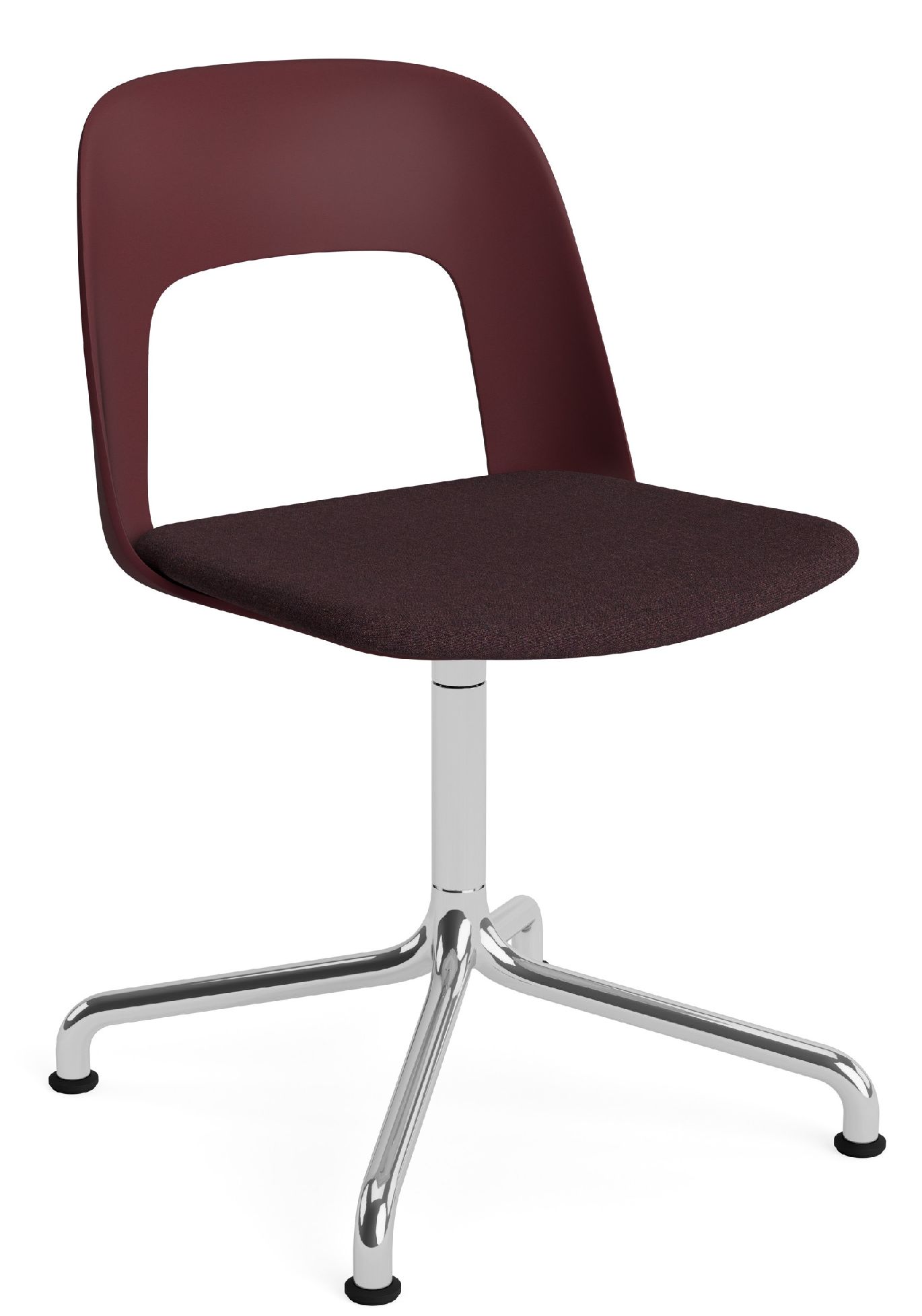 Layout Side Chair 153 draaistoel met vier poten van Hay