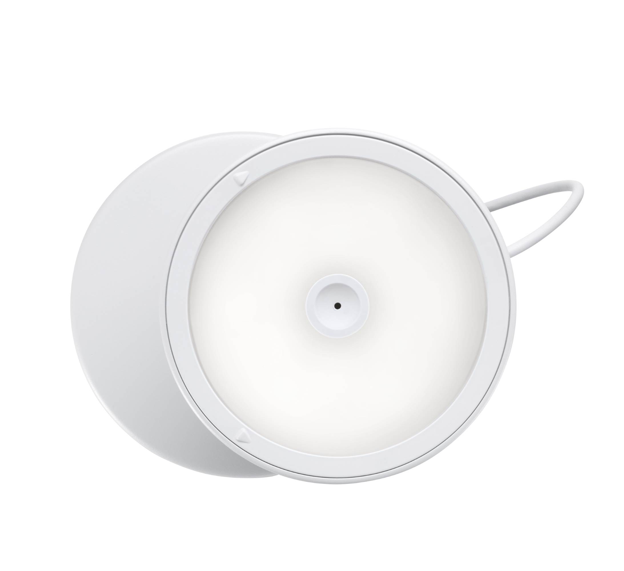 Weiße U-Turn Wandleuchte von Belux, moderne LED Lampe für Schlafzimmer und Wohnzimmer.