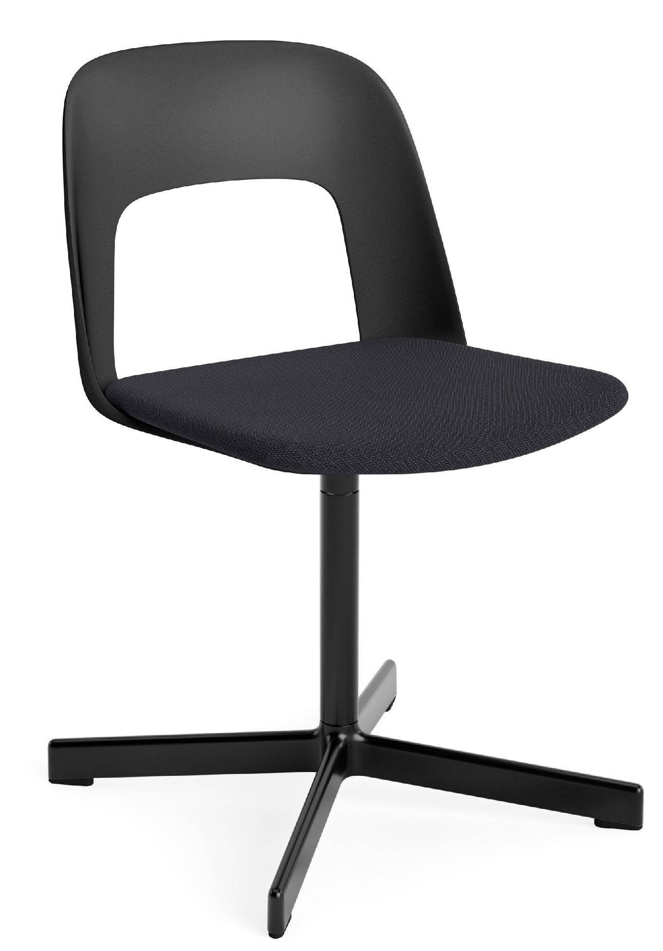 Layout Side Chair 133 stoel met vierpotig draaivoet van Hay