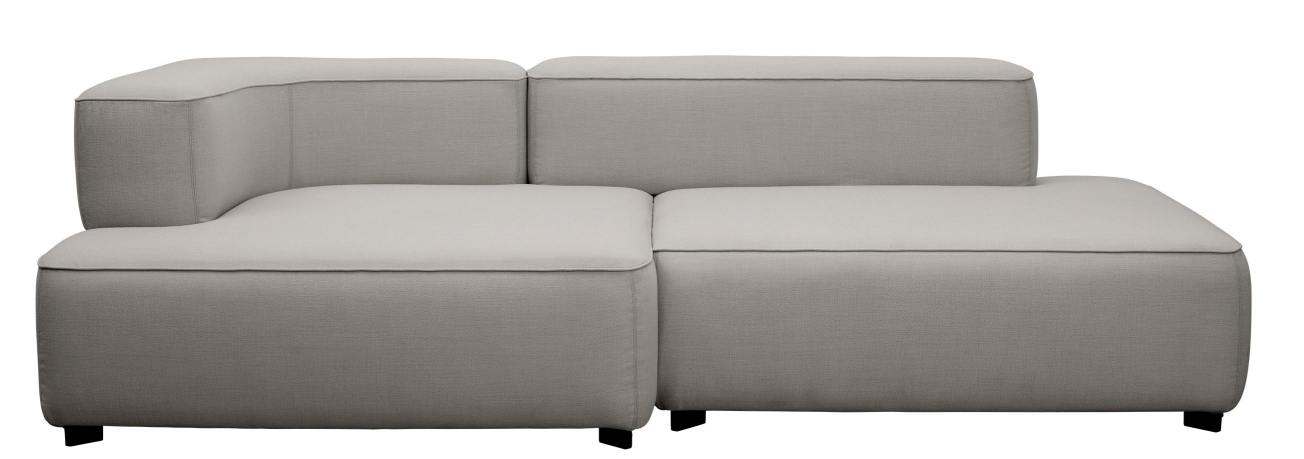 Alphabet Sofa von Fritz Hansen, graues 2-Sitzer-Sofa mit Armlehne links, modernes Design für Wohnzimmer.