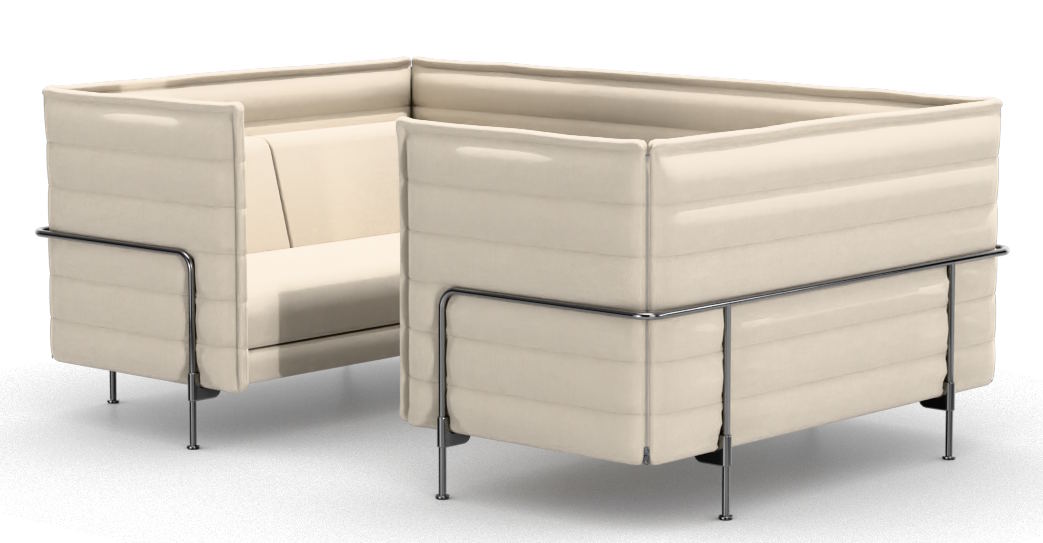 Alcove Cabin 2-zitsbank met lage rugleuning Vitra