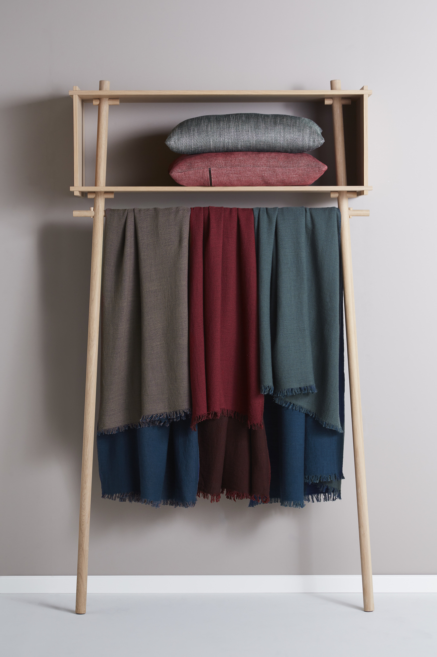 Töjbox kapstok Woud Bx80 cm eiken zwart