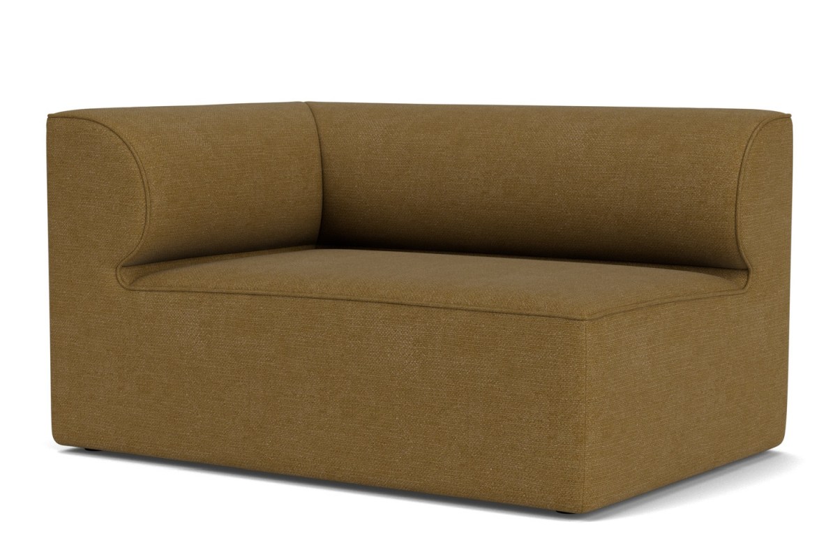 Eave Modular Sofa Ecke in Braun von Audo Copenhagen, modernes Ecksofa für Wohnzimmer.
