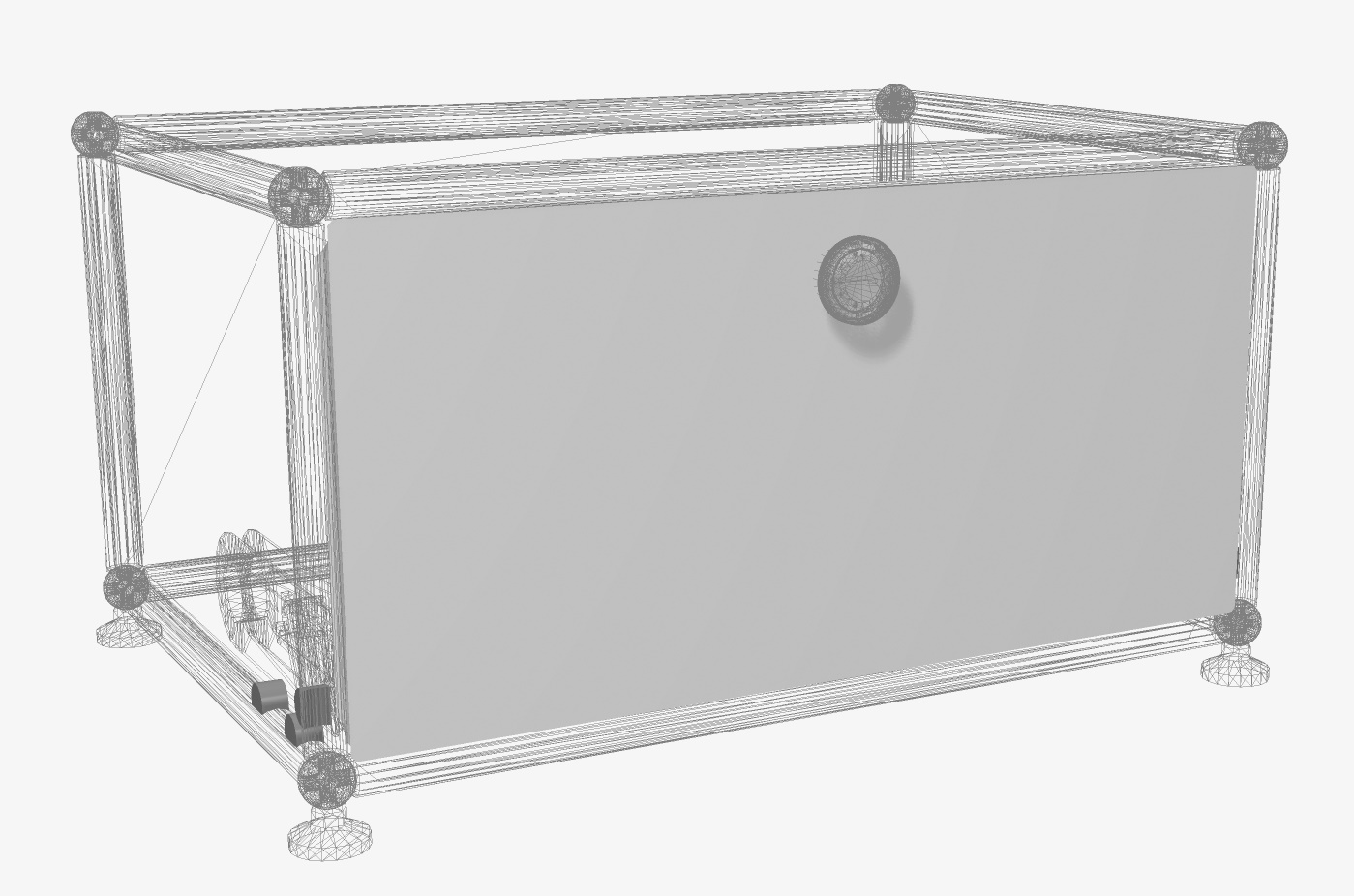 USM Haller Türblatt Ersatzteil 50x25 cm, ohne Beschläge und Griff, als Einzelstück.