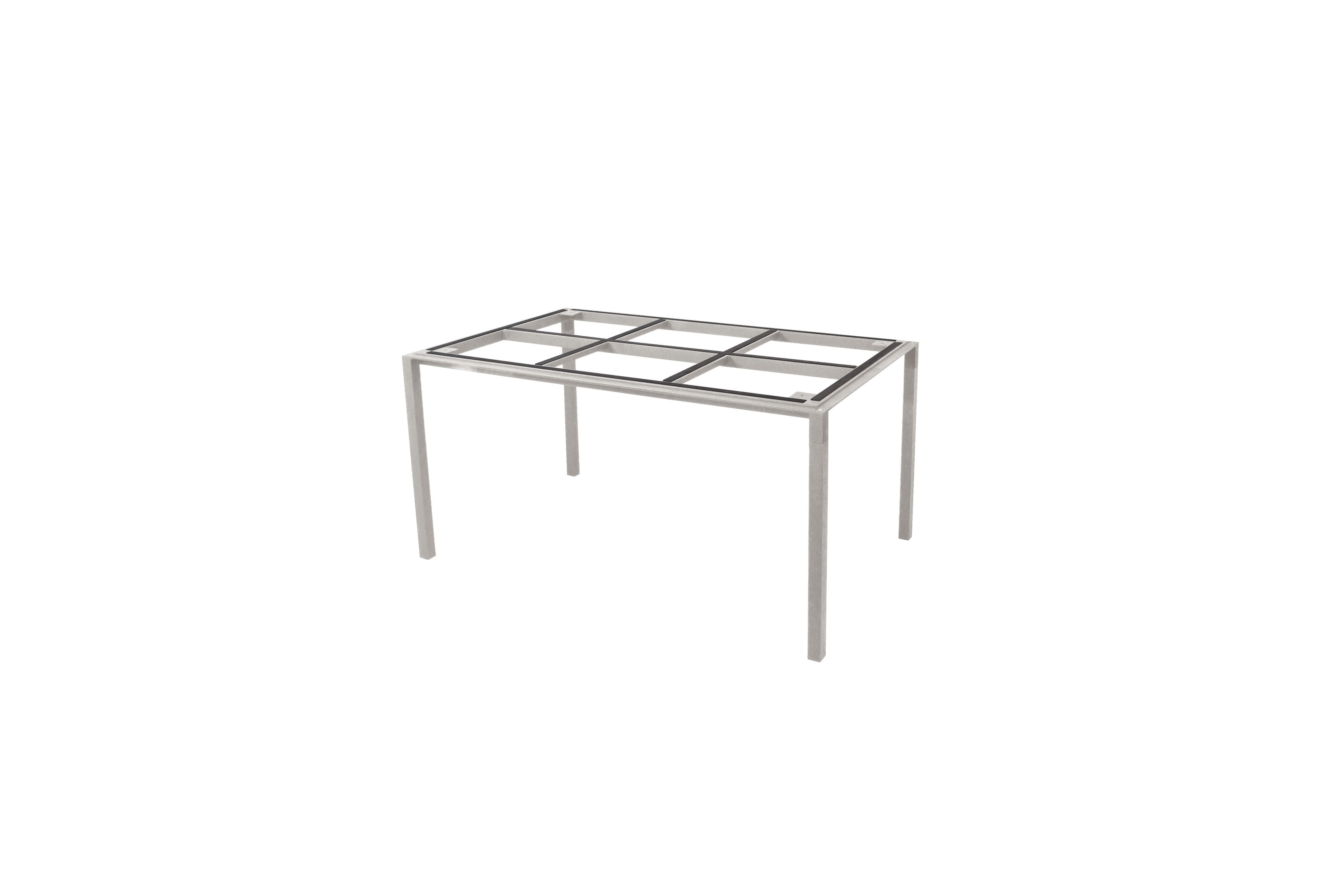 Cane-Line Pure Outdoor Esstisch Gestell aus Aluminium, modern und stabil.