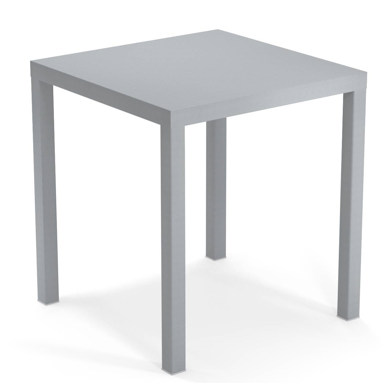 Quadratischer, grauer Nova Tisch von Emu für den Außenbereich, ideal für Garten und Terrasse.