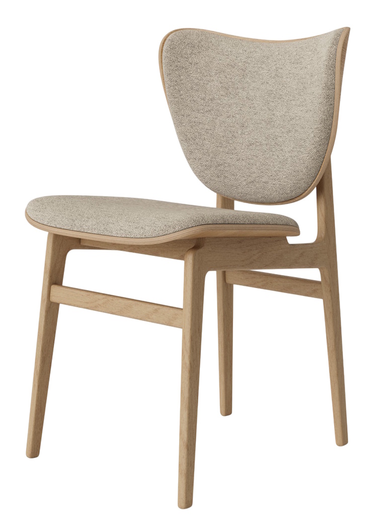 Elephant Dining Chair stoel met bekleding aan de voorkant NORR11