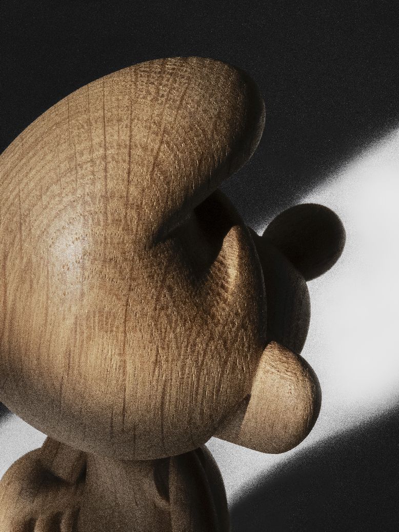 Smurf klein houten beeldje uit de Boyhood