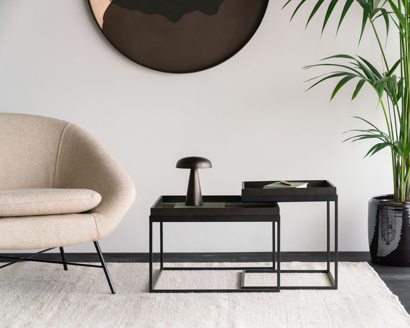Barrow fauteuil, gebroken wit, Ethnicraft