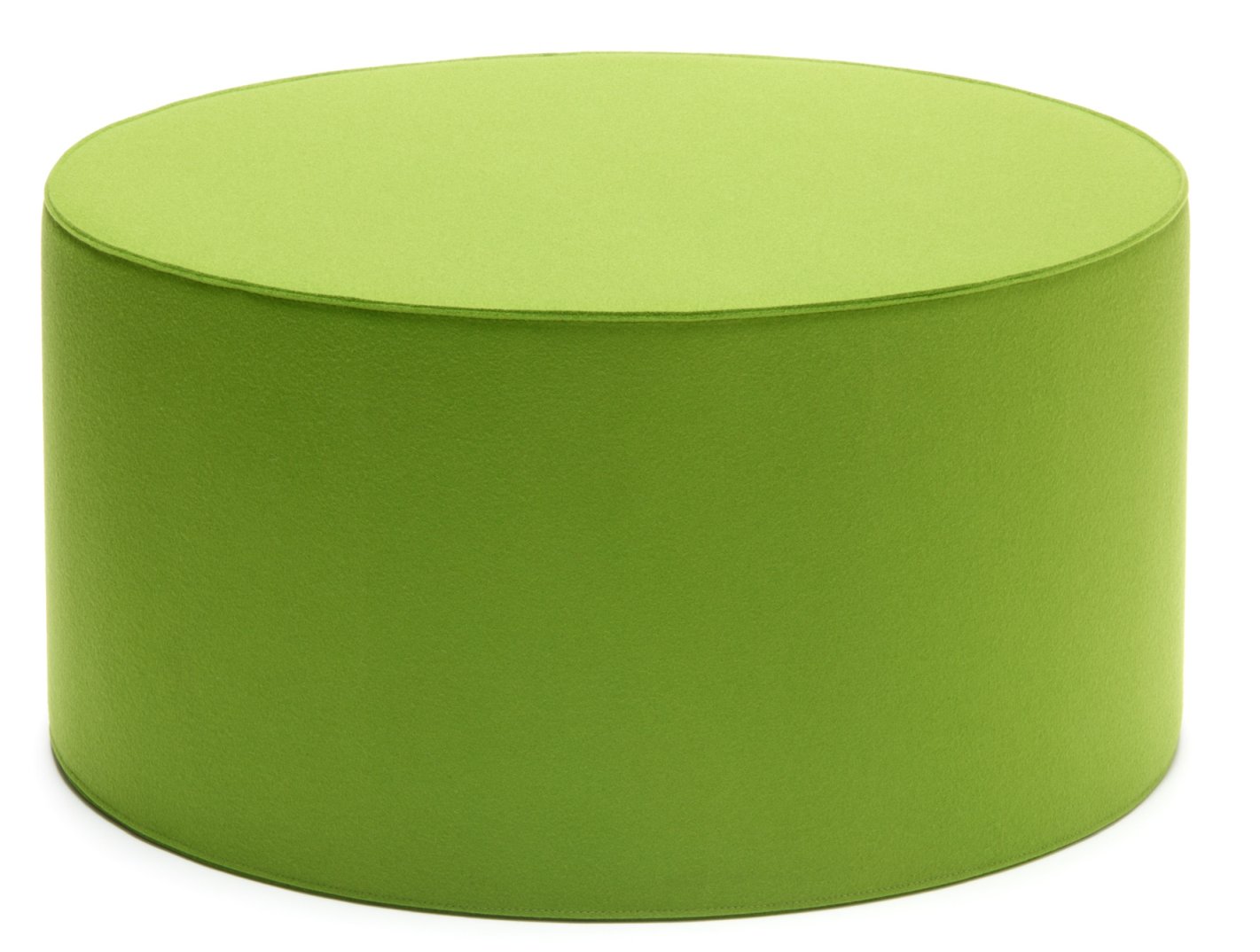 Big Rondo Sitzmöbel von HEY-SIGN: Runder, grüner Filzhocker / Sitzpouf für modernes Wohnen.