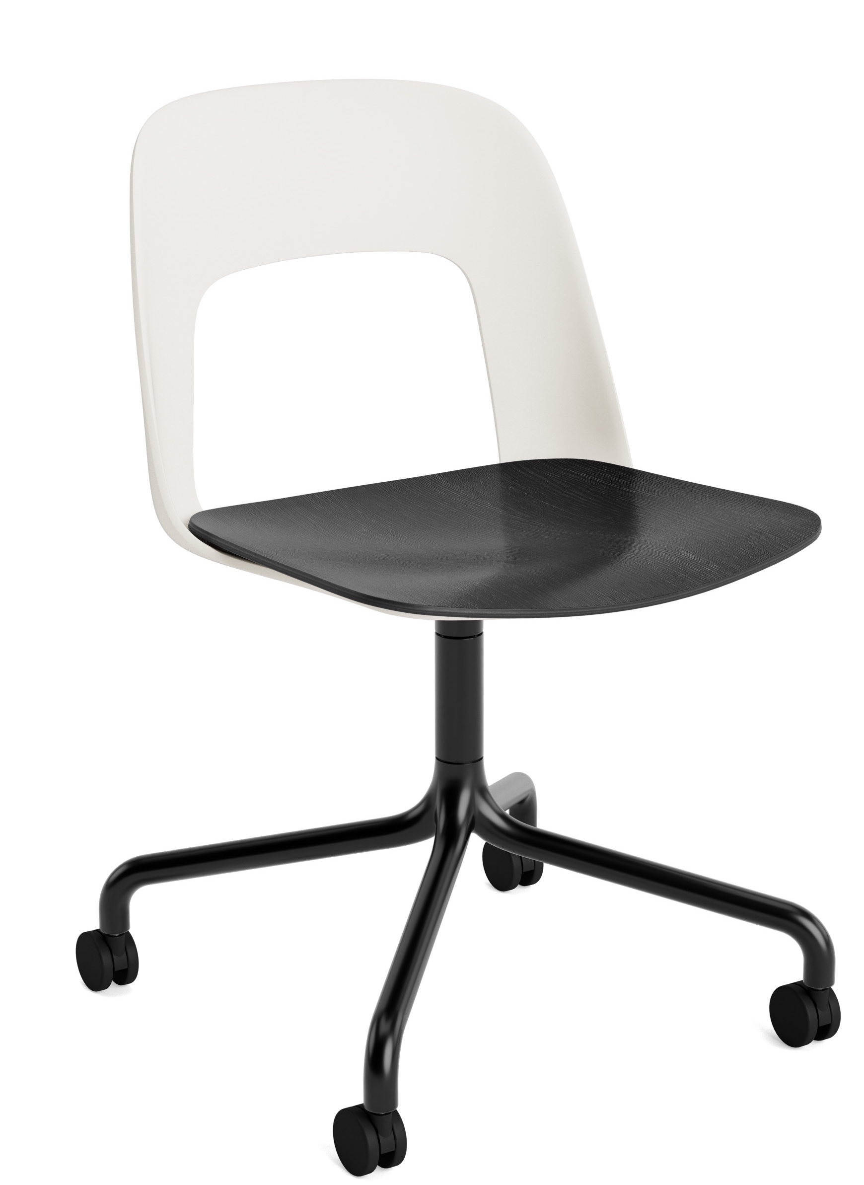 Layout Side Chair 162 draaistoel met vierpoot Hay