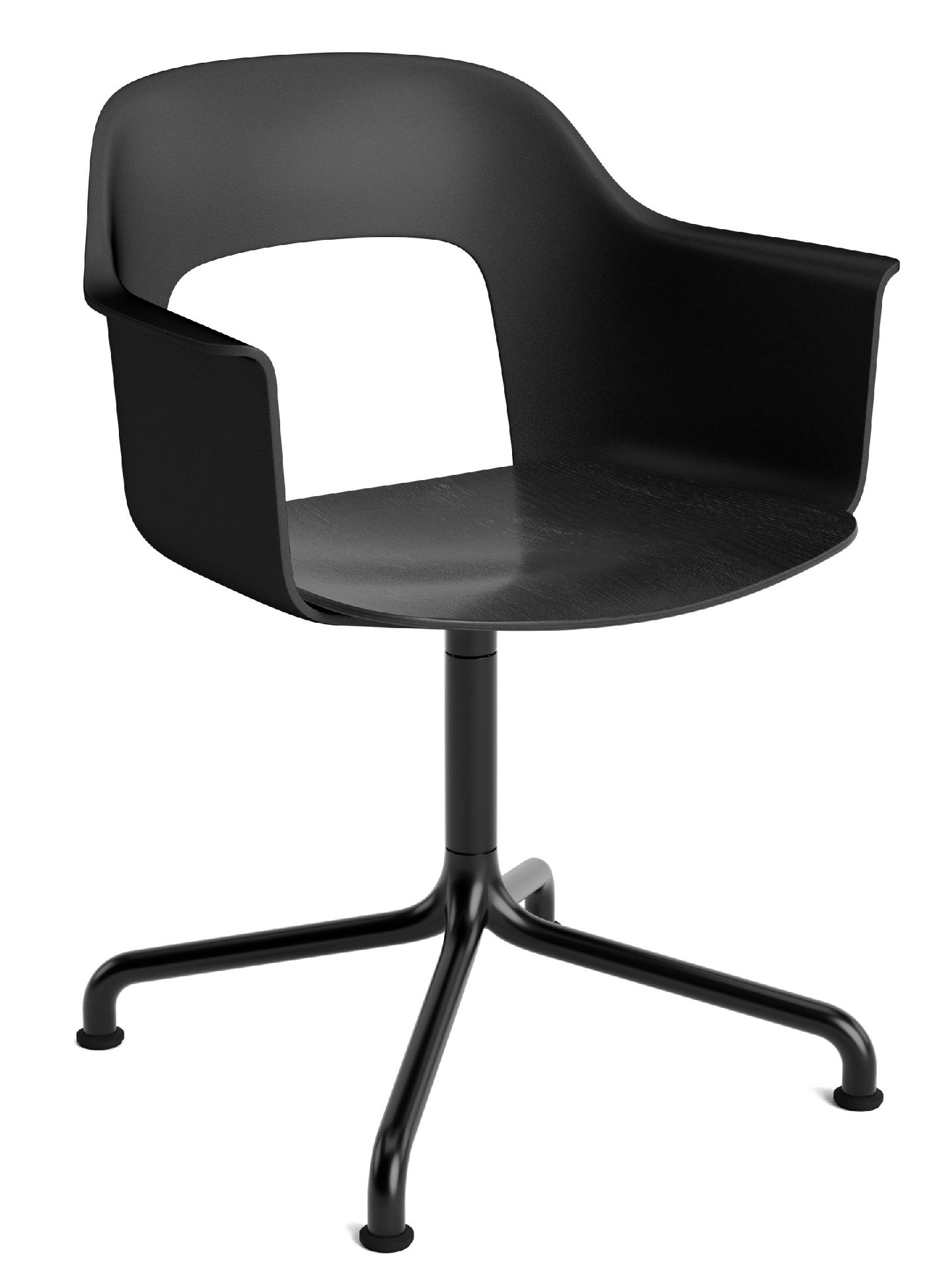 Layout Armchair 252 Fauteuil met 4-sterrenvoet, draaivoet met gebogen kruis Hay